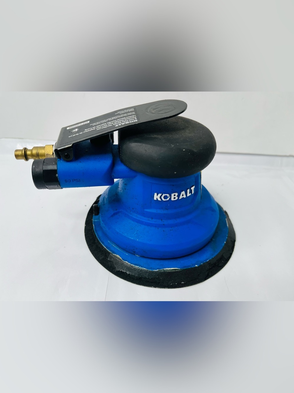 Kobalt 6" Pneumatic Random Orbital Palm Sander 90 PSI Air Powered DA Woodworking